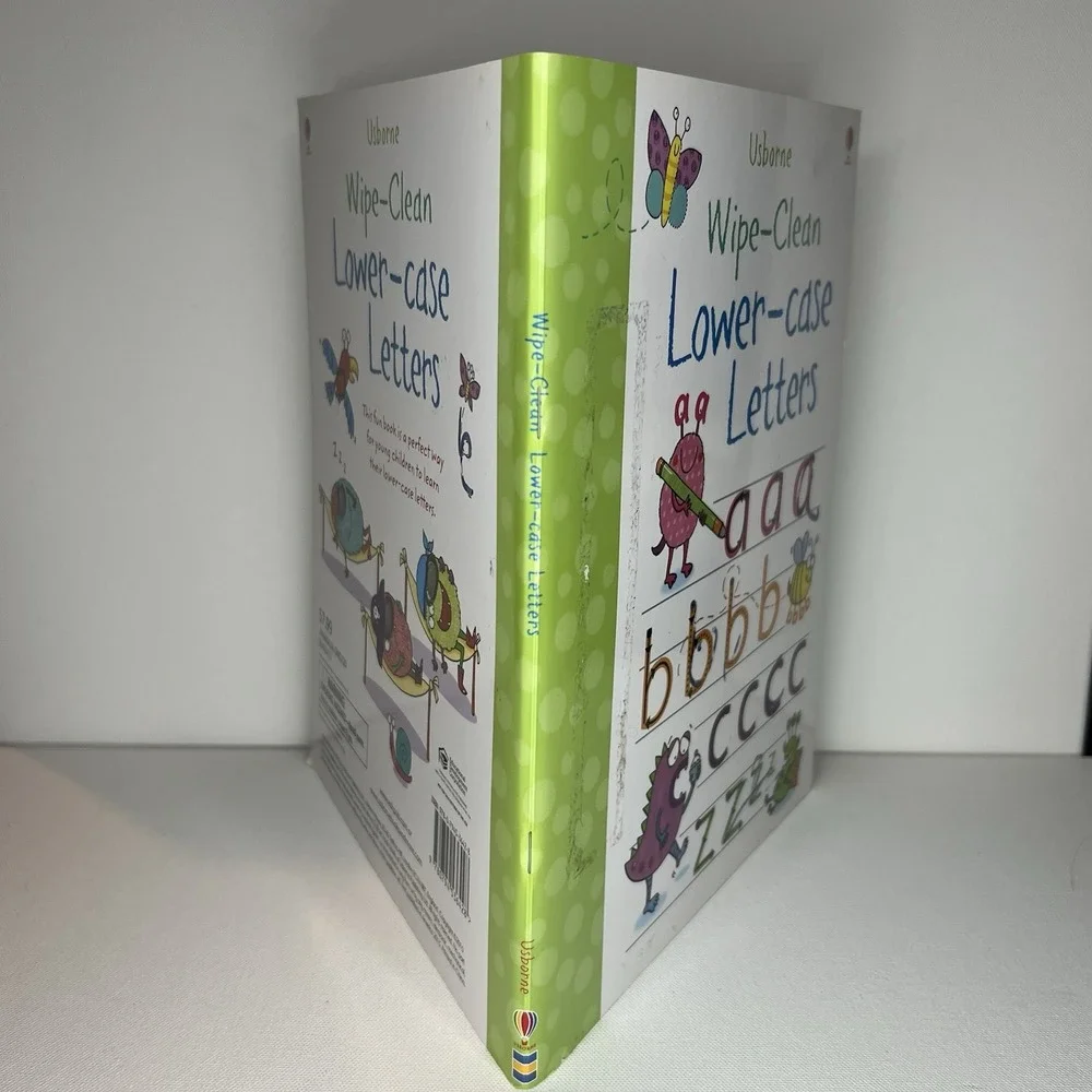 Usborne Wipe-Clean Lower-case Letters Activity Book Preschool Dry Erase Tracing